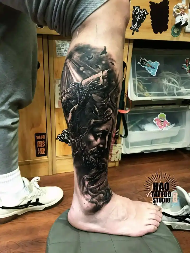 关于信仰直击心灵基督耶稣纹身客人专程从河北 - 抖音