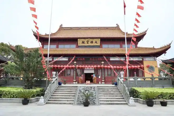 太仓双凤寺水陆启建外坛正在进行