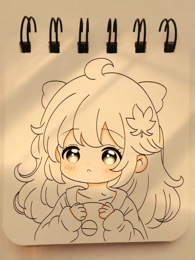 哇~这么可爱~一起来画吧~#跟着抖音学画画 #简笔画 #q版 - 抖音