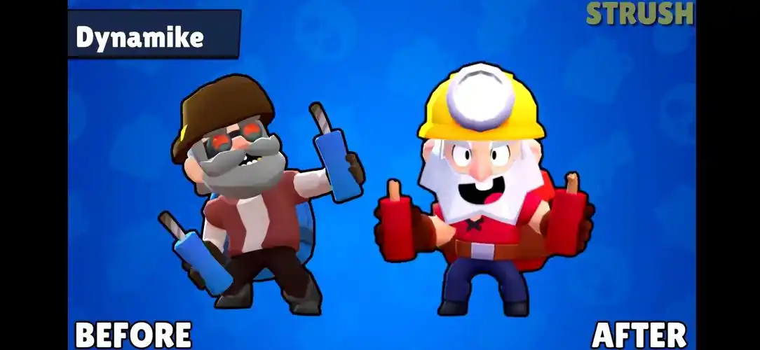 荒野乱斗原版英雄造型能有多丑达里尔像蘑菇公牛违和感拉满