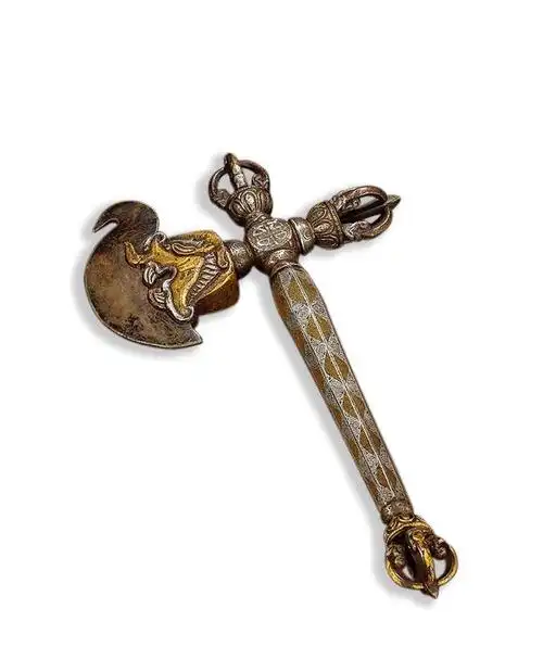 铁挫金银法器金刚钺刀