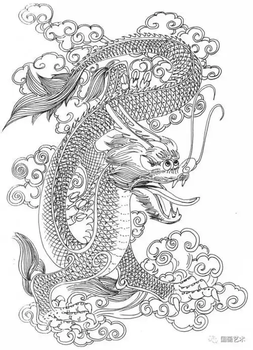 书画联盟丨白描龙凤图谱