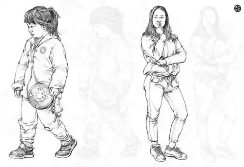 建华速写超级描摹练习本范画篇动态速写描摹本