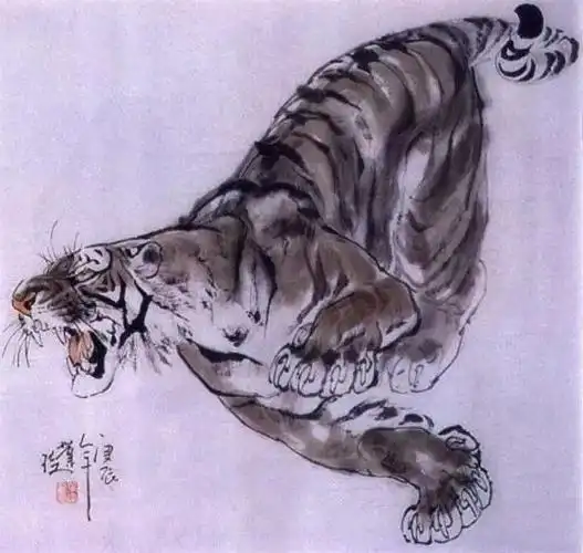 兴趣 图文教程:写意虎的画法详解 写美篇画法原理同水墨画一样,只是