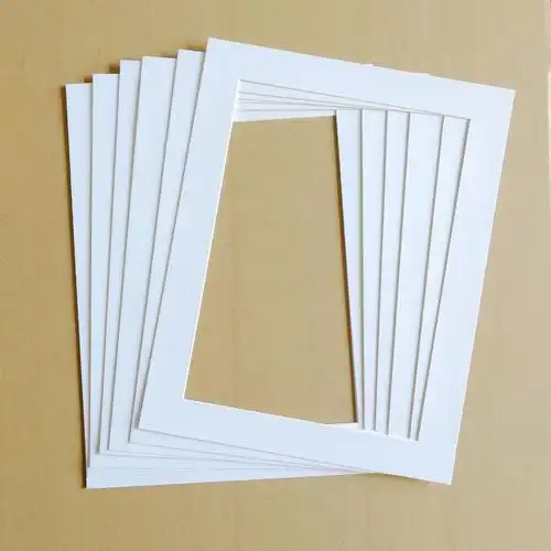 相框画框装裱卡纸10 12 a3a4 2k 4k 8k各种尺寸长方形 正方形卡纸