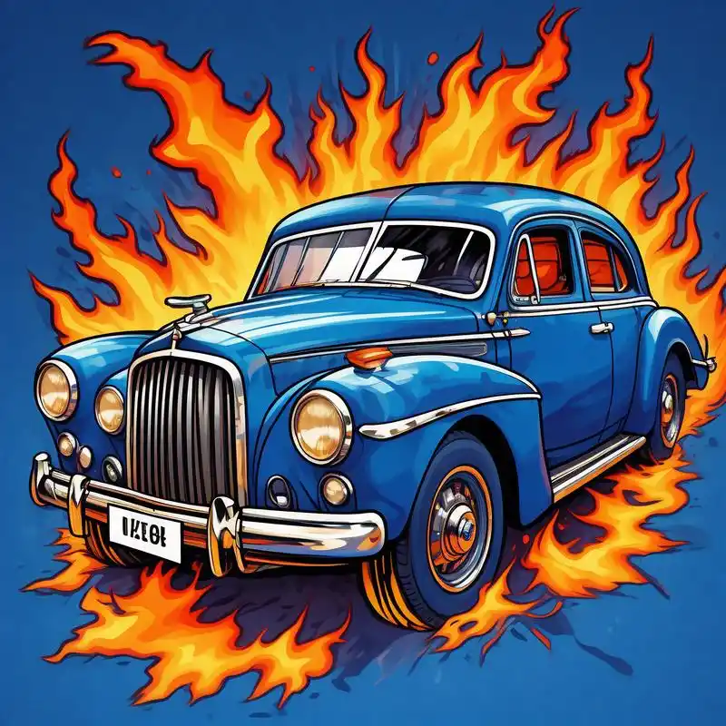 07漫画风汽车微信头像大放送97