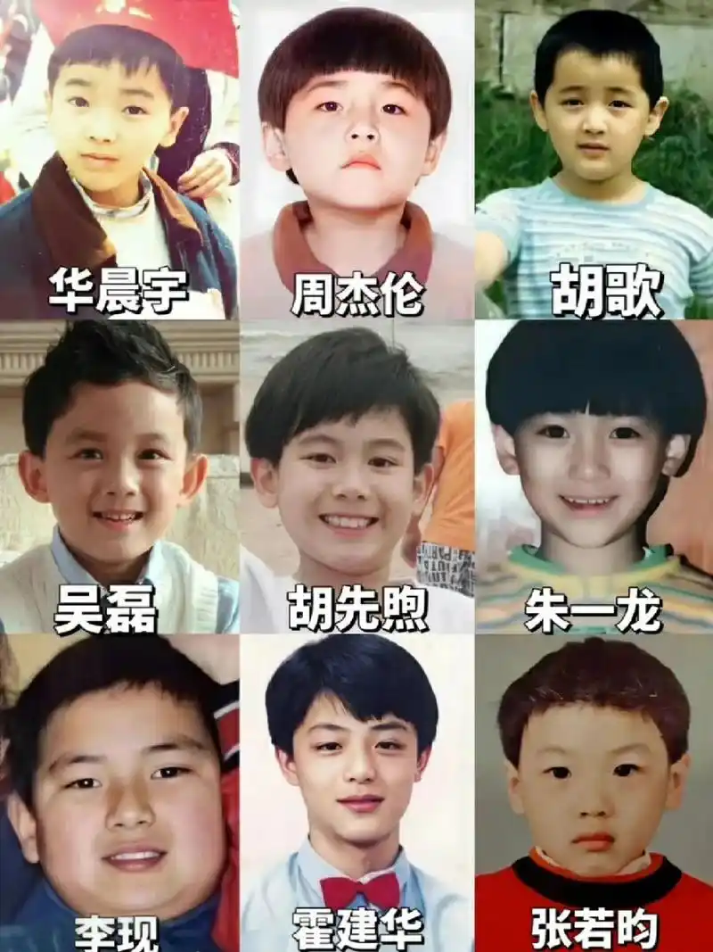 邓超/周杰伦/黄晓明/王鹤棣/胡歌/朱一龙/蔡徐坤/范丞丞.