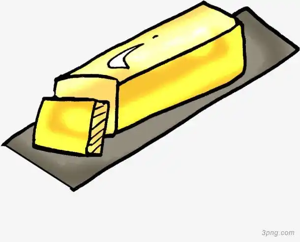 简笔画黄油png素材透明免抠图片-其他元素