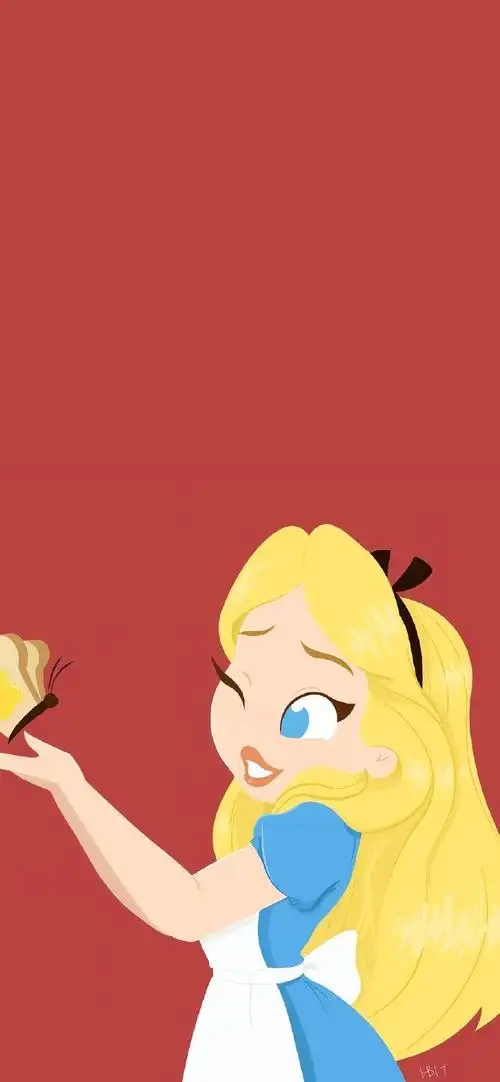 迪士尼公主手绘插画高清手机壁纸