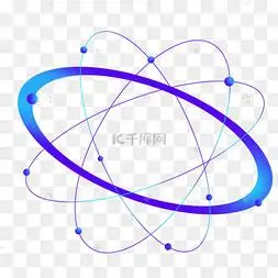 不规则图形科技感点线蓝色