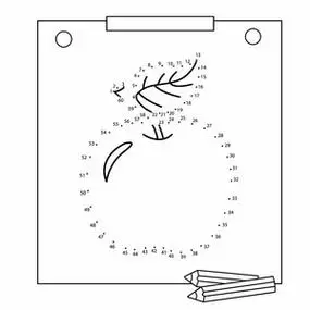 藏有数字的图画图片