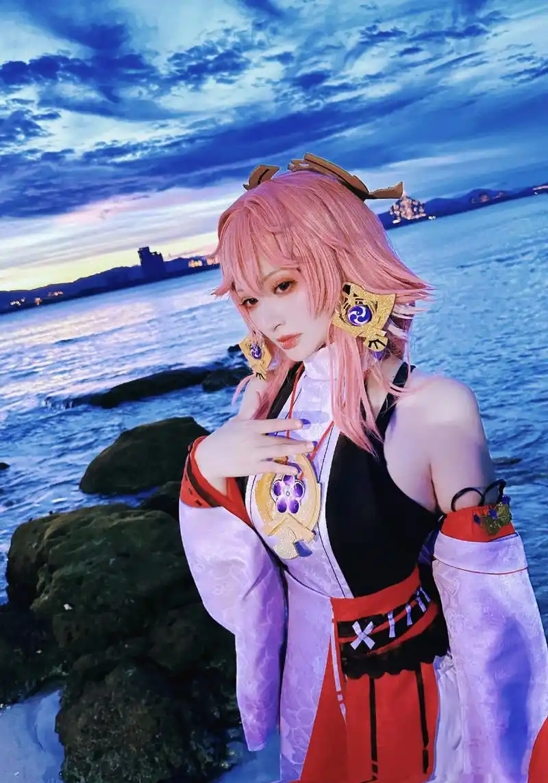 出镜:雪饼饼饼lux #原神# #cosplay# #原神八重神子