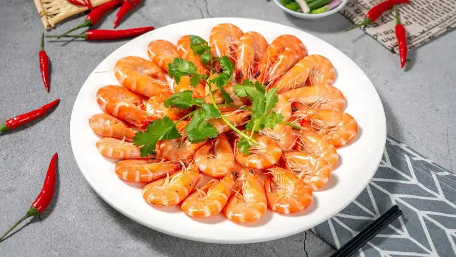 白灼活海虾(鲜甜)图片