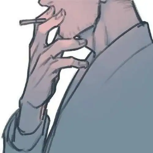 求这张吸烟男头像原图啊,跪求必有重谢