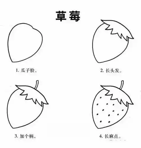 怎么画水果简笔画的步骤(简笔画学一学画一画)(18)