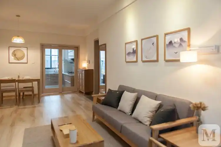 8万90㎡日式二房装修现代简约原木风格-红星美凯龙家装效果图