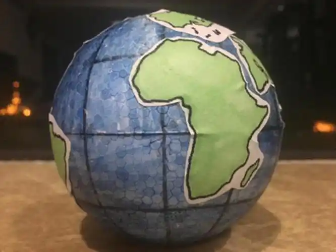 樱安娜初中实践手工diy自制作地球仪材料经纬仪地理模型圆球实心泡沫