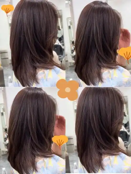 可扎可散的中长发发型锁骨发是心动的发型