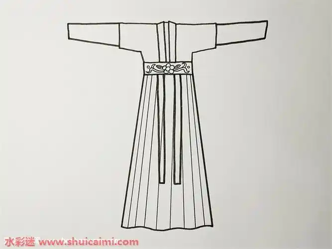 古装裙子怎么画古装裙子简笔画简单又漂亮彩色