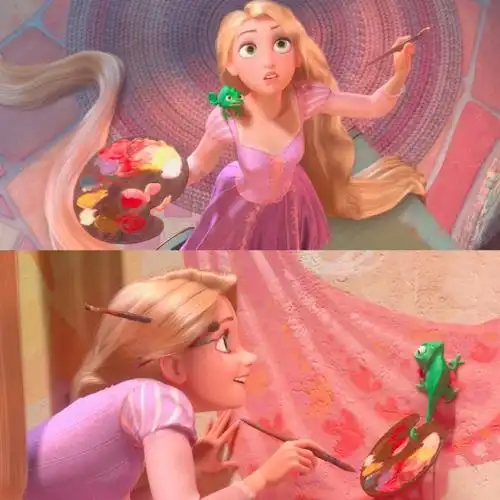 公主##自截自调##少女心##背景图##长发公主##可爱壁纸##小仙女