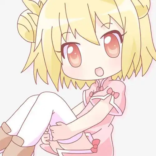 坐着的可爱动漫女孩免抠素材免费下载_觅元素51yuansu.com