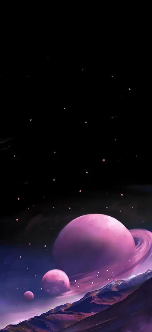 浪漫星河油画棒手机壁纸