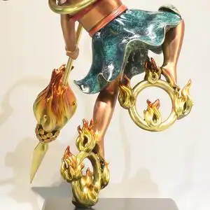 哪咤魔童降世摆件佛神像纯铜哪吒创意客厅家居装饰品电视柜工艺品