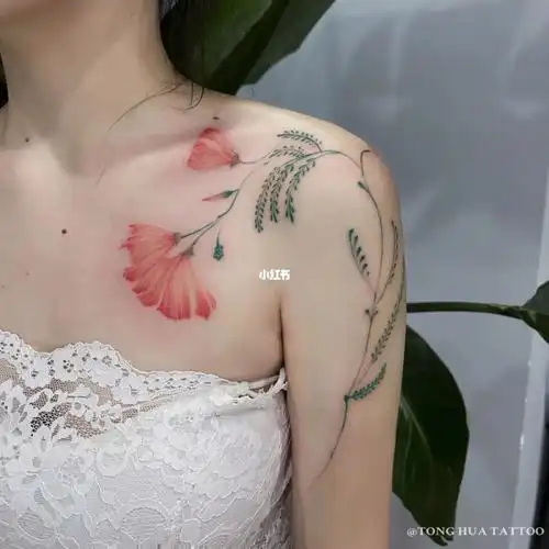 合欢花#纹身  #合欢花