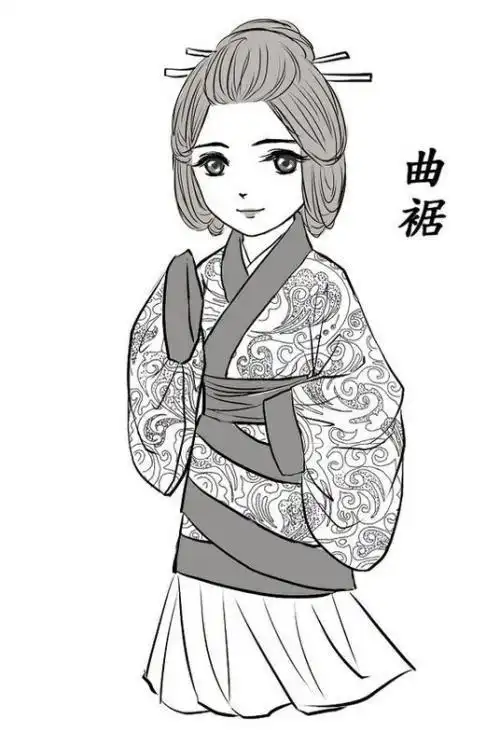 简单又好看简笔画古代衣服集古装衣服简笔画步骤古代公主画全身怎么画