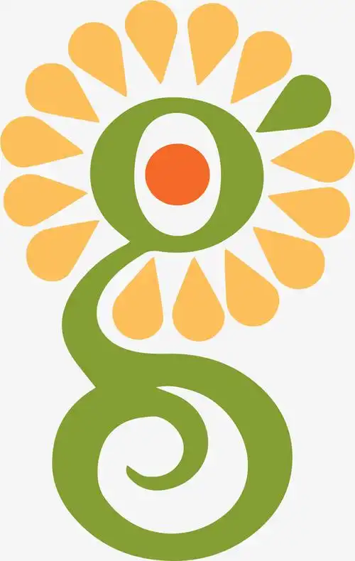 卡通太阳花彩色