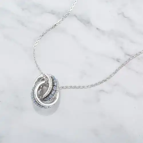 swarovski施华洛世奇项链双环吊坠锁骨转运情人节礼物女友项链