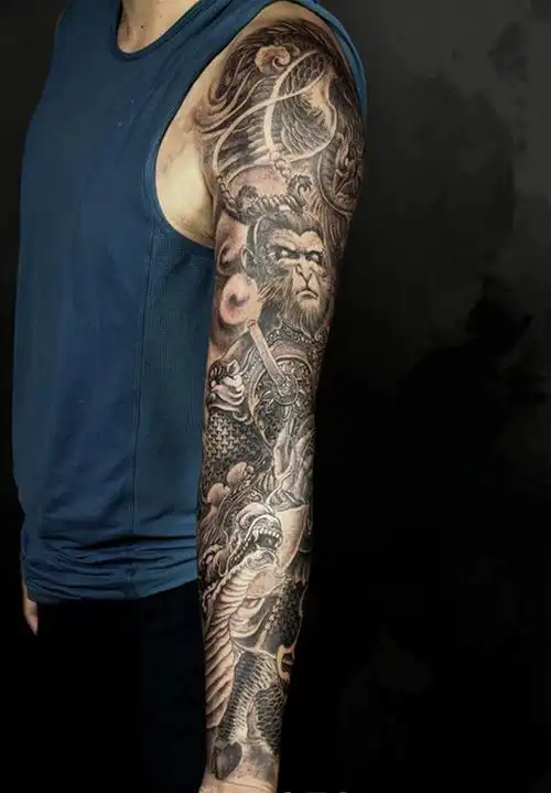 花臂纹身男士超酷花臂纹身3