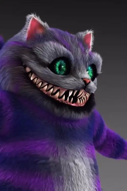 柴郡猫,绿色的眼睛,艺术图片