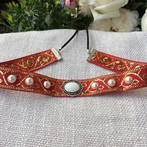 红楼梦抹额宝玉大红头带古装头饰眉心坠眉头男额头挂饰发带绑古风