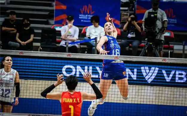 13世界女排联赛最新排名三连败中国女排掉第6首局仅13分