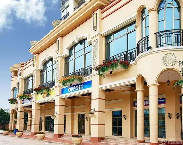 特色欧式建筑沿街商铺设计_装信通网效果图