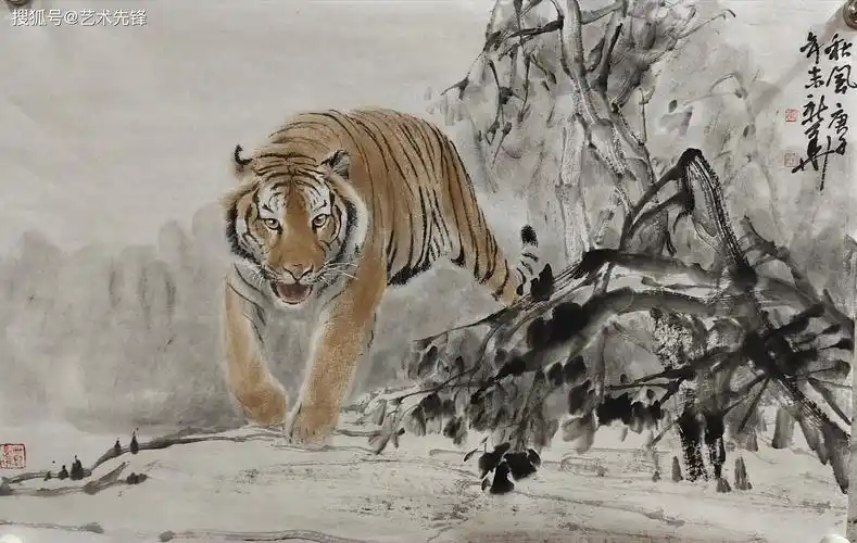 当代画虎名家——葛新华 画虎的意趣性