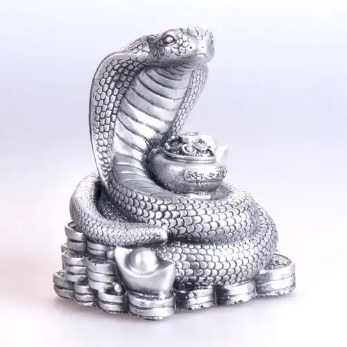 银色生肖-蛇 家居摆饰