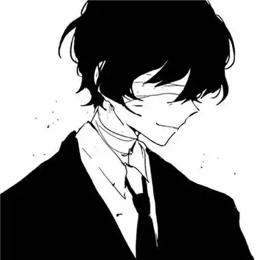 优质黑白动漫男头高清_男生头像_头像大全_抖音头像_微信头像_库尔图