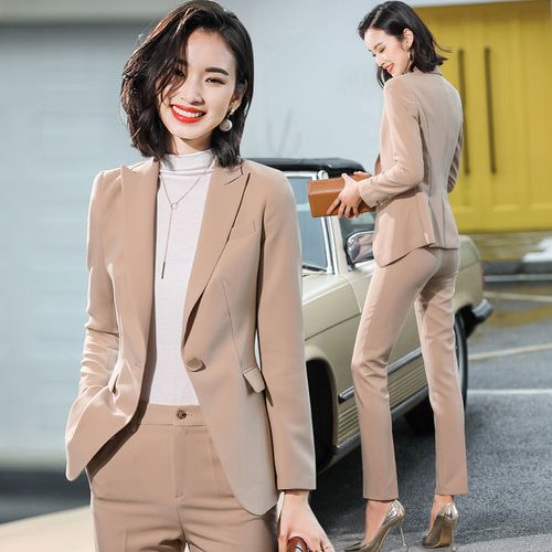 职业套装女时尚气质两件套韩版女装正装春装新款商务正装工作服潮