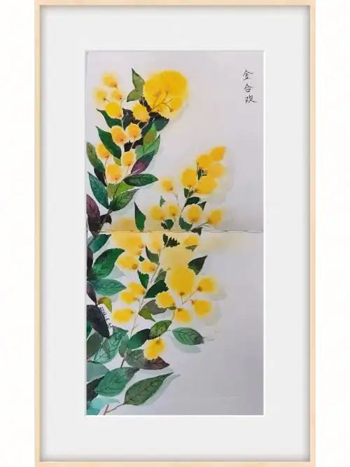 金合欢水彩