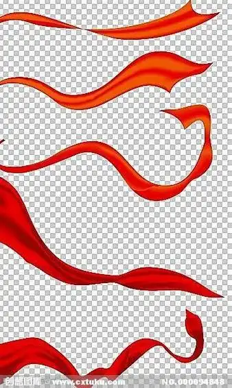 彩带丝带国庆节红丝带简笔画关键词  丝带红色国庆装饰丝绸中秋国庆