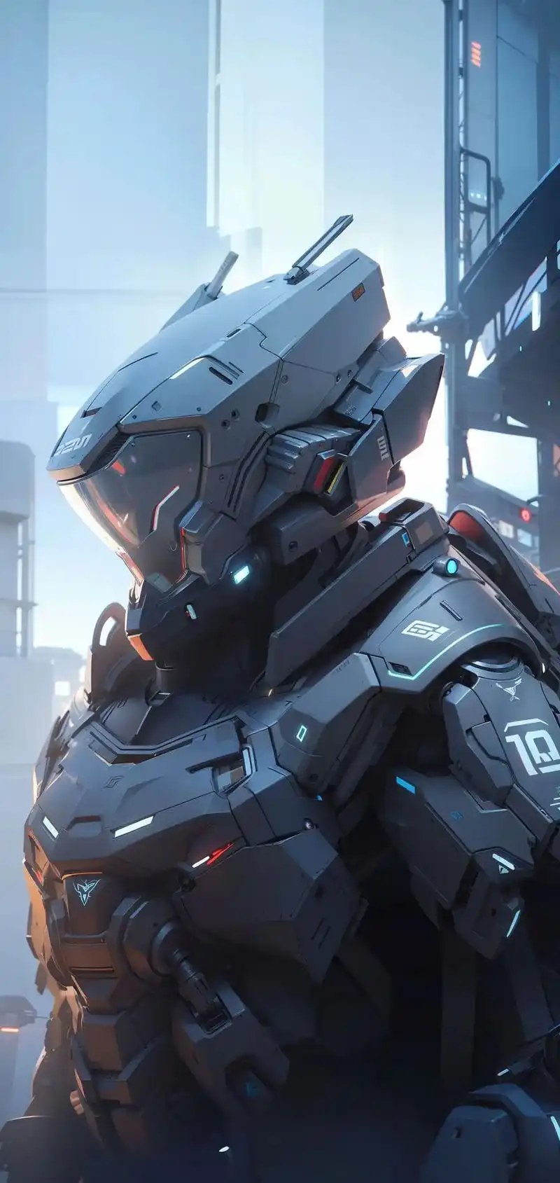 机甲 #科幻 #ai #机器人#壁纸 - 抖音