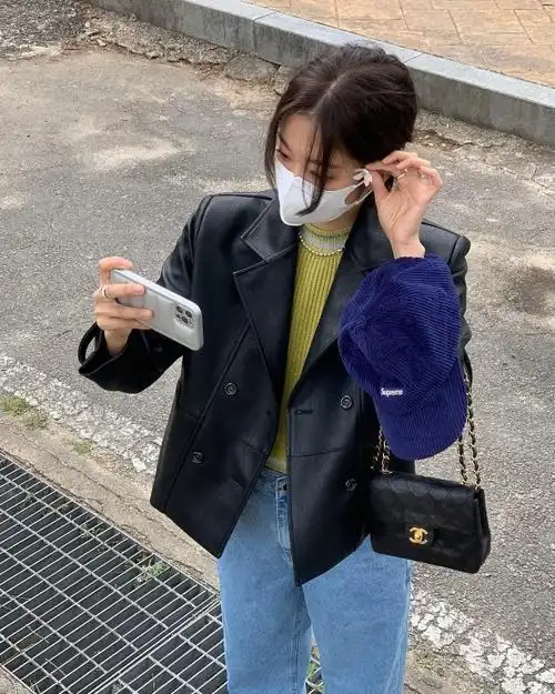 ins时尚博主舒适惬意的初秋搭配参考 韩系甜妹穿搭模板