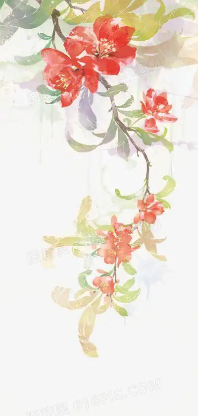 唯美古风水彩插画图片免费下载_png素材_编号18mi8ykpv_图精灵