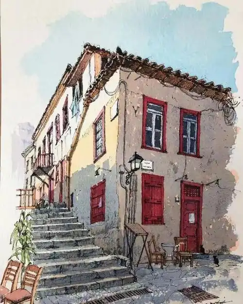 kamura的钢笔淡彩