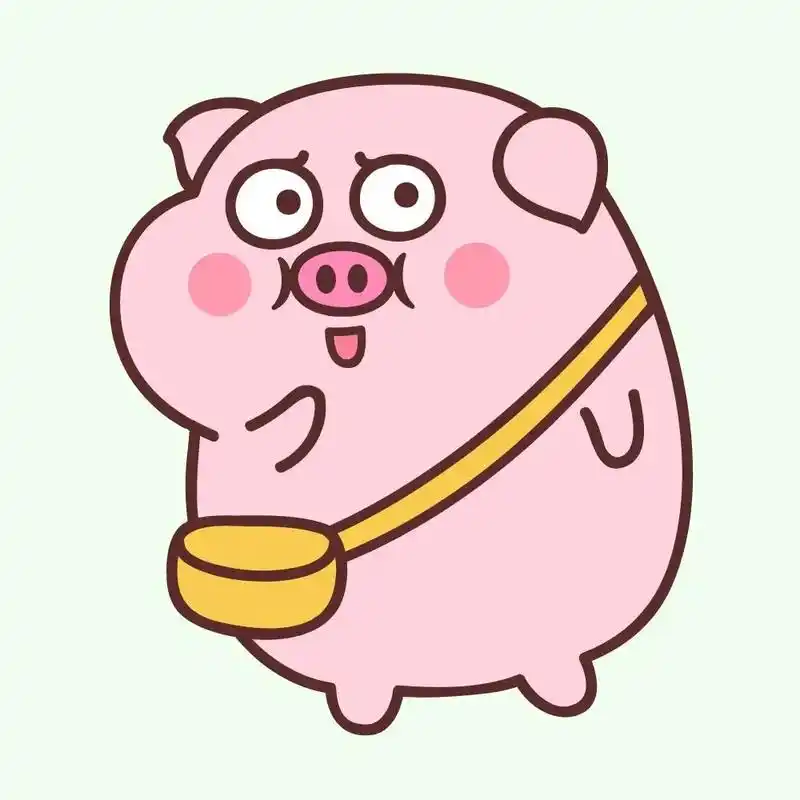 逗豆猪头像
