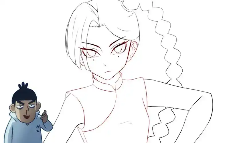 忍忍梅花十三线稿绘画记录