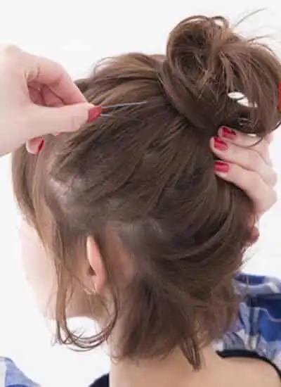 短头发如何扎丸子头 这样扎丸子头准可爱