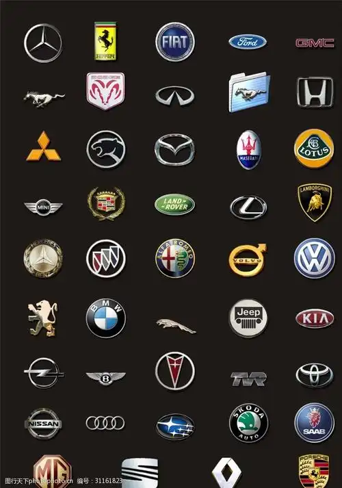各种车标 png图 奔驰 东风标致 本田 大众 长城 尼桑 别克 高清 大图